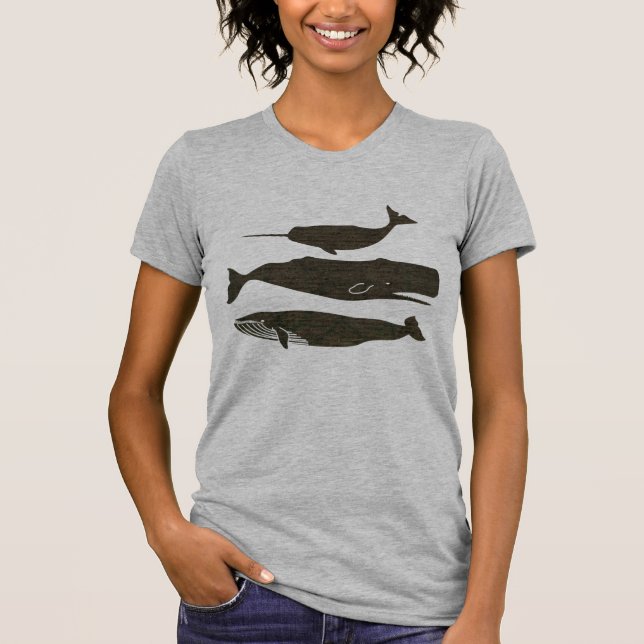  Antique Whale Nautical: Vintage Sea Life  T-Shirt (Front)