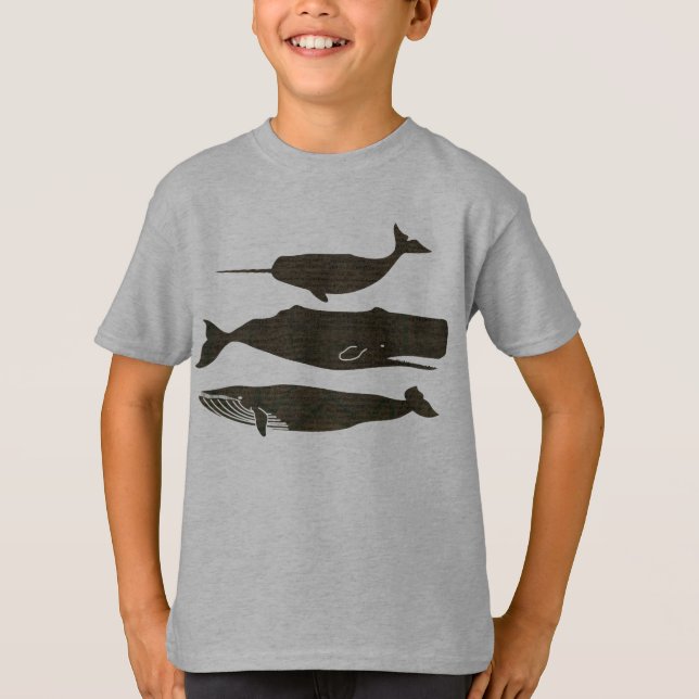  Antique Whale Nautical: Vintage Sea Life  T-Shirt (Front)