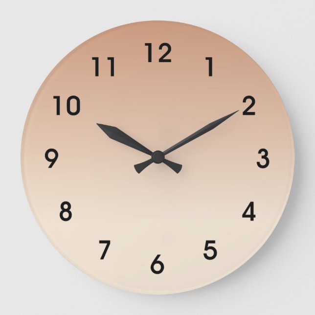 Antique White and Antique Brass Gradient Colours Large Clock (Front)