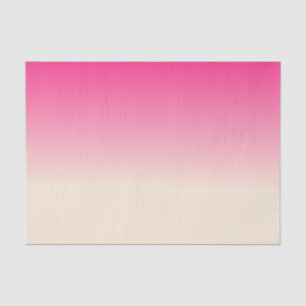 Antique White and Winter Sky Pink Gradient Colours Tissue Paper