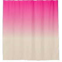 Antique White and Winter Sky Pink Ombre Pattern