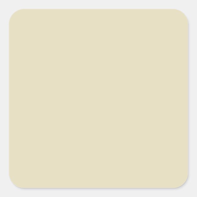 Antique White, Chic Neutral Solid Colour Backgroun Square Sticker (Front)