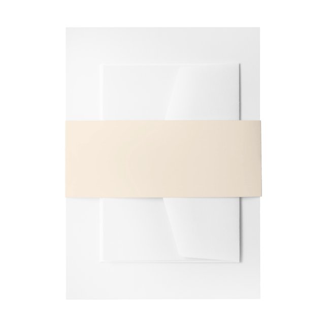 Antique White Invitation Belly Band (Front Example)