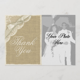 Antique White Lace Country Thank You