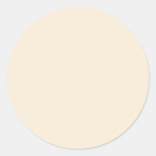 Antique White Solid Colour Classic Round Sticker