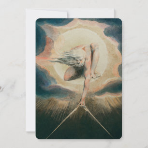 Antique William Blake Earth Compass Symbolism Invitation