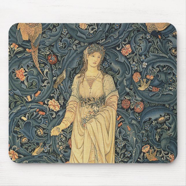 Antique William Morris Flora Mouse Mat (Front)