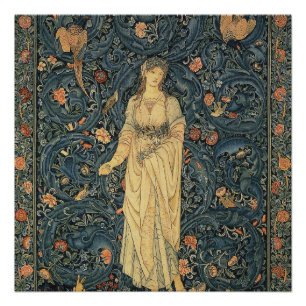 Antique William Morris Flora Poster