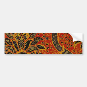 Antique William Morris India Wallpaper Bumper Sticker