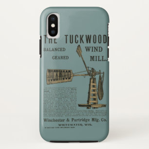 Antique Wind Mill The Tuckwood Whitewater Wis 1889 iPhone X Case