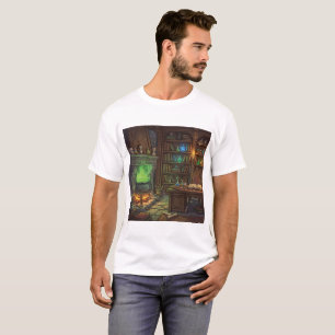Antique Witch Wizard Home Studio T-Shirt
