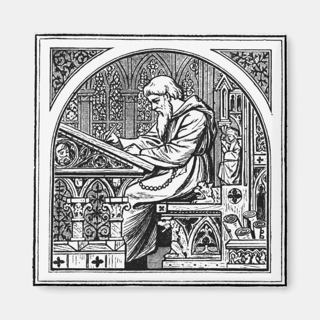 Antique woodcut magnet (Front)
