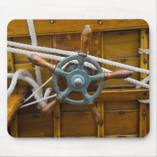 Antique Wooden Boat Mouse Mat