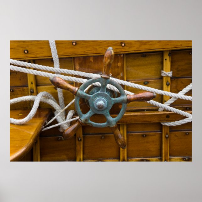 Antique Wooden Boat Poster (Front)