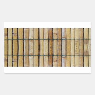 Antique Wooden Timber Wood Slats Rectangular Sticker