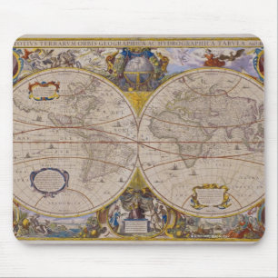 Antique World Map 2 Mouse Mat