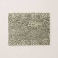 Antique World Map by Sebastian Münster circa 1560