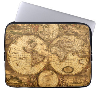 Antique World Map Laptop Sleeve