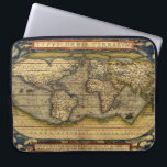 Antique World Map Laptop Sleeve<br><div class="desc">An authentic map dating back to the 1500's is intriguing to ponder over while protecting your mobile device.</div>