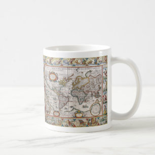 Antique World Map mugs - choose style