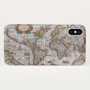 Antique World Map Phone cases
