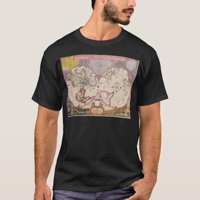 Antique World Map T-Shirt (Front)