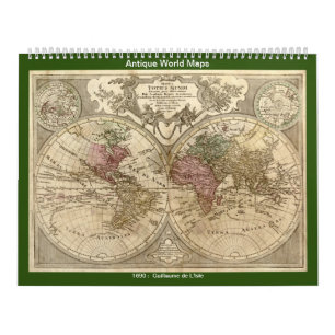 Antique World Maps Calendar