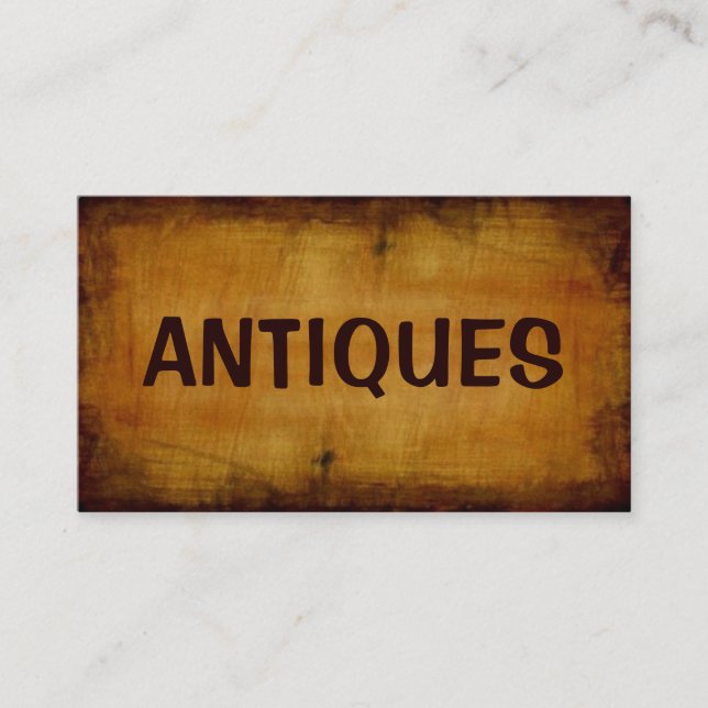 Antiques Antique Business Card (Front)