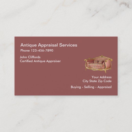 Antiques Appraiser Businesscards Business Card Zazzle.co.uk