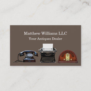 Antiques Dealer Retro Vintage Business Cards