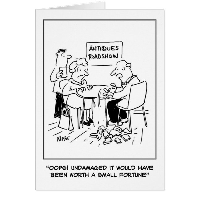 Antiques Disaster Greetings Card (Front)