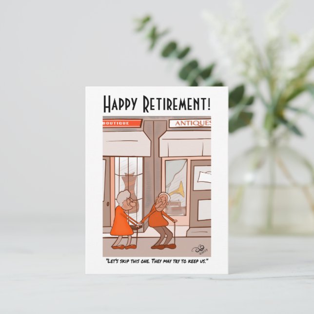 Antiques Postcard (Standing Front)