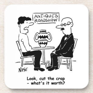 Antiques Roadshow What's It Worth Funny Valuation Coaster