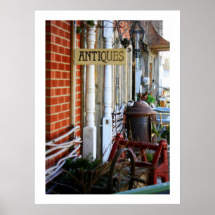 Antiques Row Photography Poster
