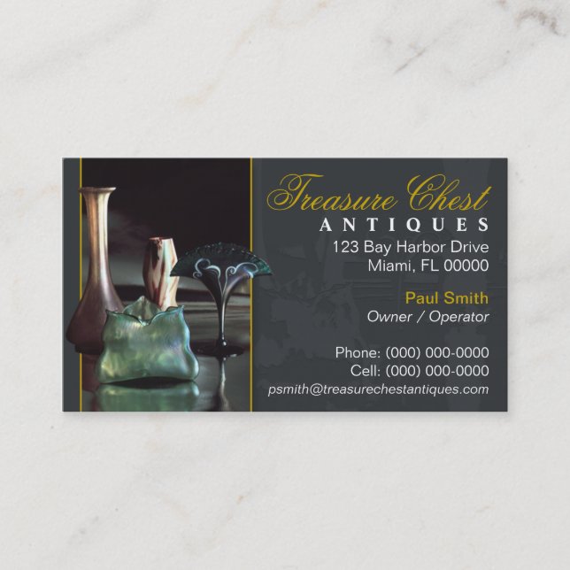 Antiques Shop Business Card (Front)