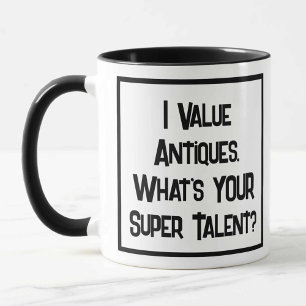 Antiques Valuer Super Talent. Two Tone Coffee Mug