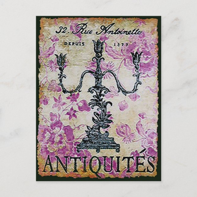 Antiquites ~ Postcard (Front)