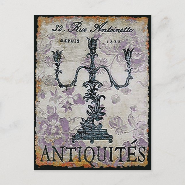 Antiquites ~ Postcard (Front)