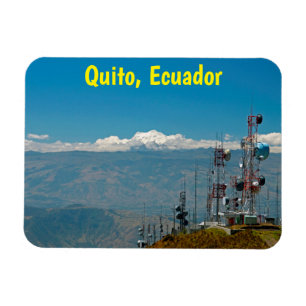 Antisana volcano and masts, Quito, Ecuador Magnet