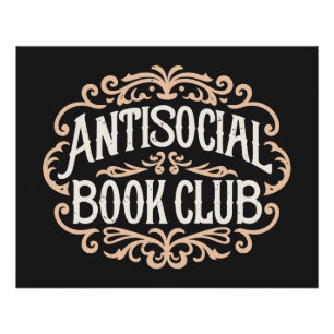 Antisocial book club poster