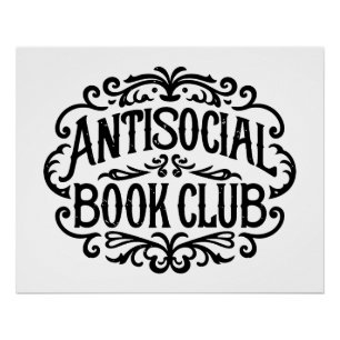 Antisocial book club poster