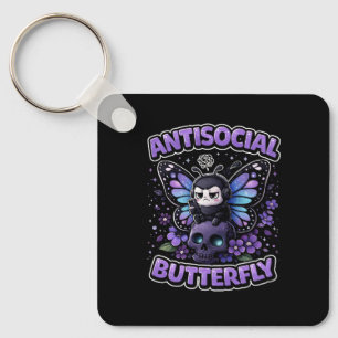 Antisocial Butterfly Key Ring