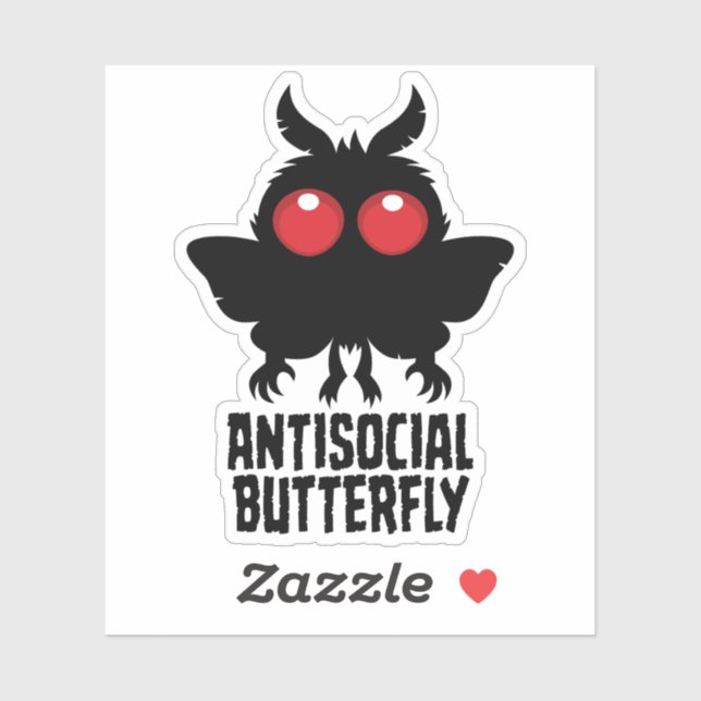 Antisocial Butterfly Mothman Cryptid (Sheet)