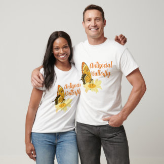 Antisocial Butterfly Nature Introvert aesthetic T-Shirt