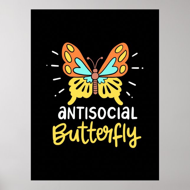 Antisocial Butterfly Poster (Front)