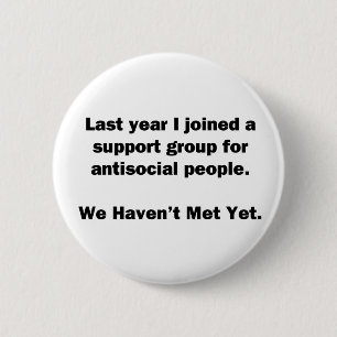 Antisocial Group 6 Cm Round Badge