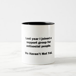 Antisocial Group Two-Tone Coffee Mug