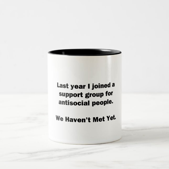 Antisocial Group Two-Tone Coffee Mug (Center)