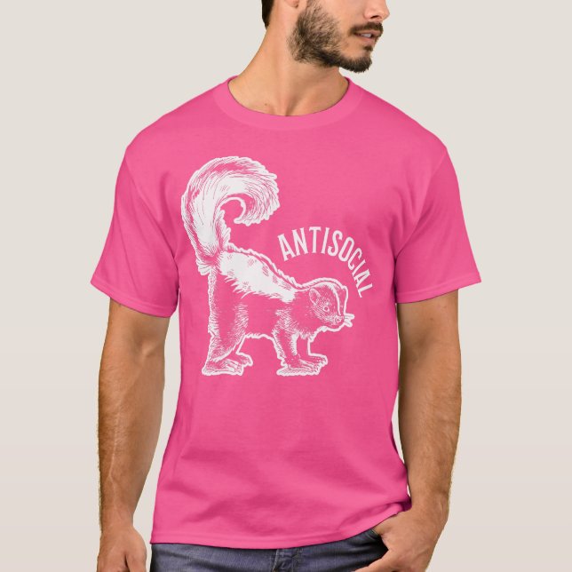 Antisocial Skunk T-Shirt (Front)