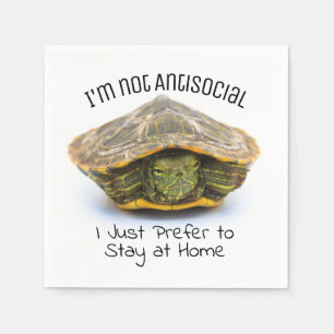 AntiSocial Turtle Napkin